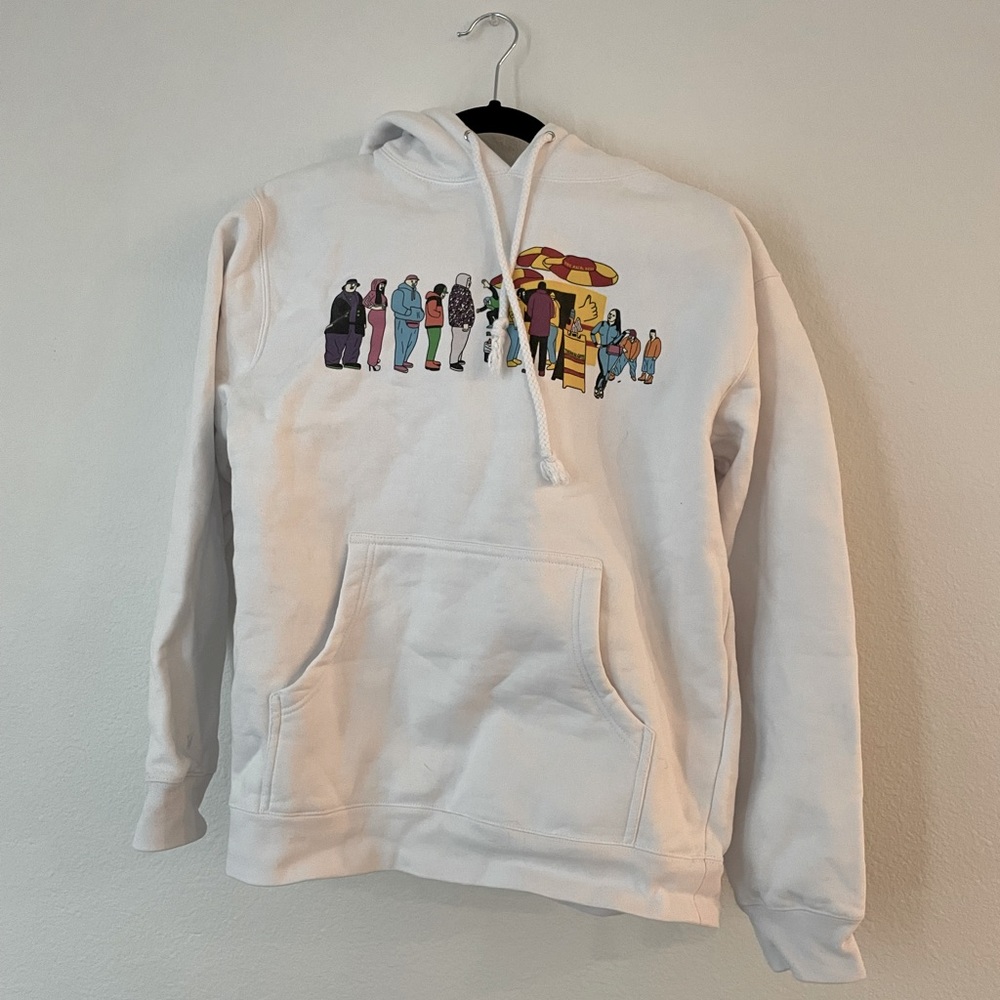 White hoodie